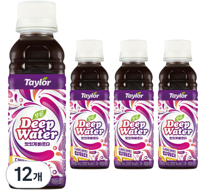 테일러 푸룬 딥워터, 180ml, 12개