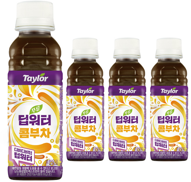 테일러 딥워터 콤부차, 4개, 180ml