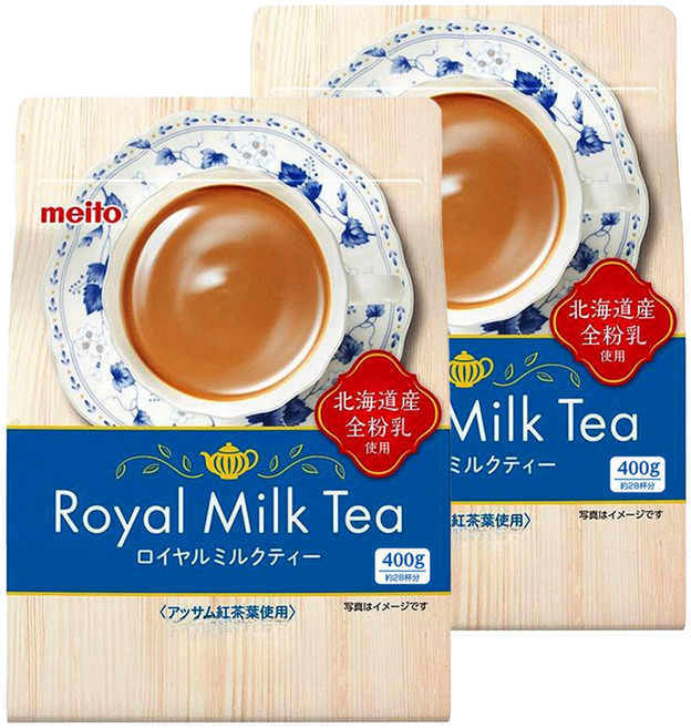 메이토 로얄 밀크티 분말, 400g, 2개, 1개입