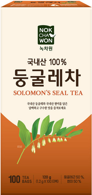 녹차원 둥굴레차, 1.2g, 100개입, 1개