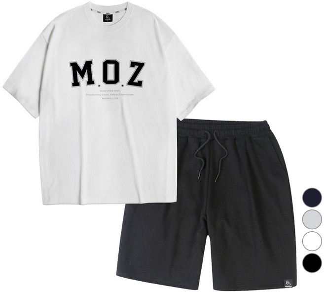 MOZMOZ MOZ 寬鬆版型單褶運動上下套裝