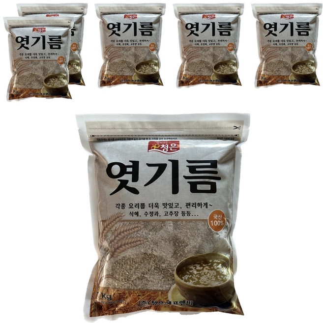 청은에프엔비 국산 엿기름가루, 1kg, 6개