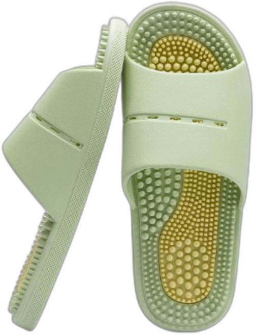 보니토리 발마사지 사무실 거실 지압 슬리퍼 260mm, 그린, 1개