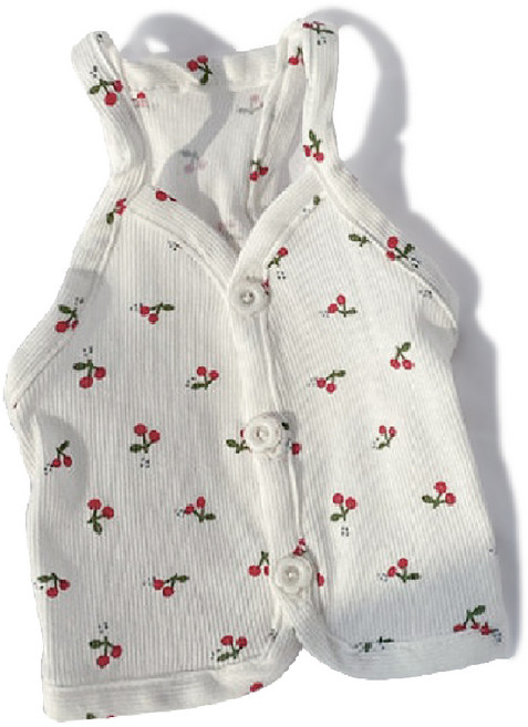 로커스 강아지 옷, 흰색, 1개