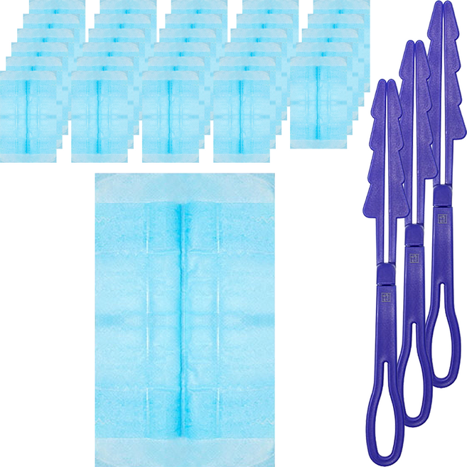 생활공식 홈 더스터 먼지털이개 핸들 + 리필 15p 세트, 블루, 3세트