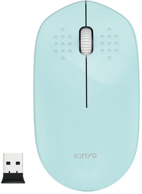 Kinyo 2.4GHz 無線靜音滑鼠, GKM-913, 綠色