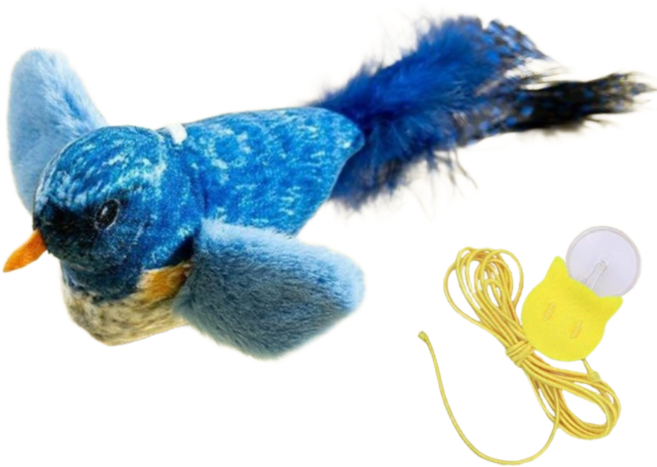 모디상점 소리나는 새 고양이 장난감, 블루, 1개