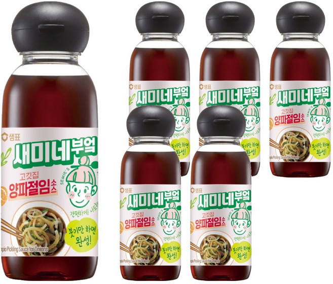 Semie-Kitchen 烤肉店醃洋蔥醬, 6個, 300ml