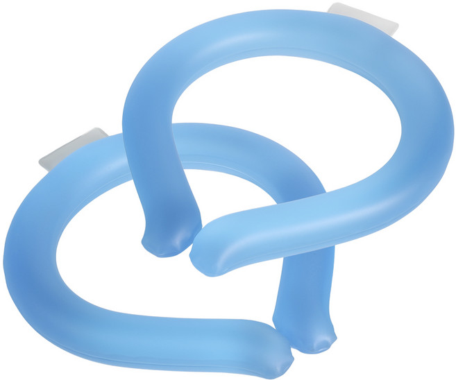 코멧 4세대 심리스 아이스쿨링 대용량 넥쿨러, 블루, 2개