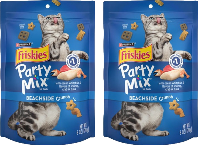 프리스키 고양이 파티믹스 간식 생선, 비치 사이드, 170g, 2개