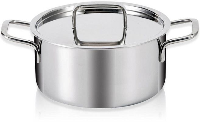 리벤스 인덕션 에끌라 통5중 스텐304 양수냄비, 24cm, 1개