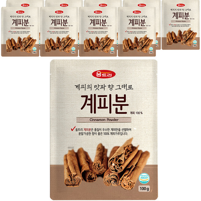 움트리 계피분, 100g, 10개