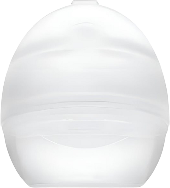 Super mama QQ蛋穿戴式真空集乳器 食用級矽膠材質 柔軟服貼乳房 體積小方便攜帶, 1個, Transparent