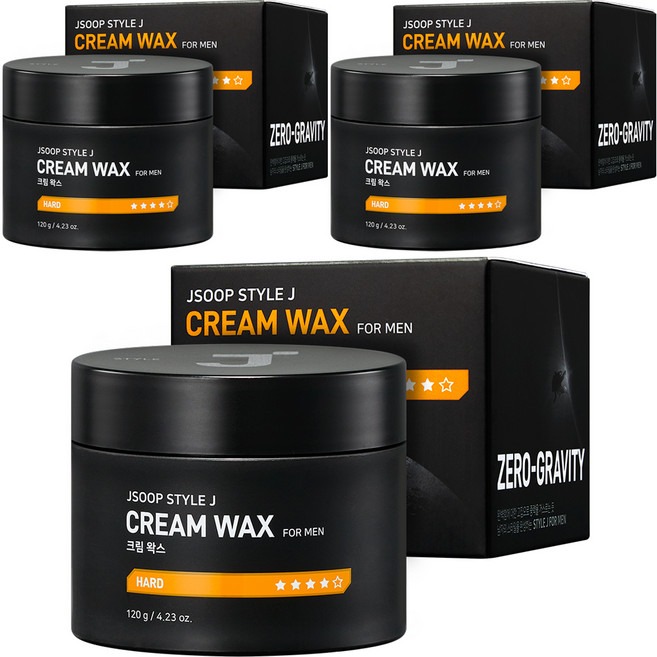 제이숲 스타일제이 포맨 크림 헤어왁스, 120g, 3개