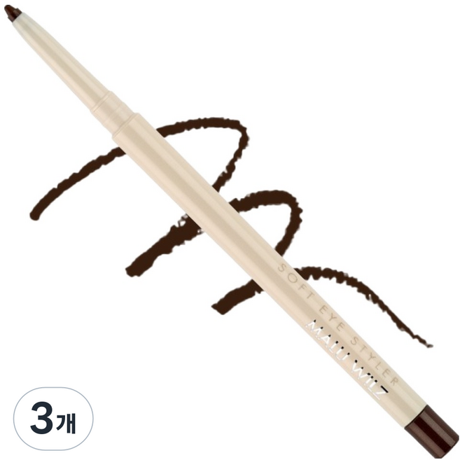 MALU WILZ 柔霧塑型眼線筆 0.35g, 30 土壤棕, 3個