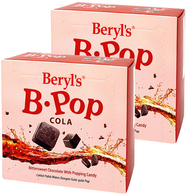 Beryl's 跳跳糖苦甜巧克力 可樂味 添加植物油, 50g, 2盒