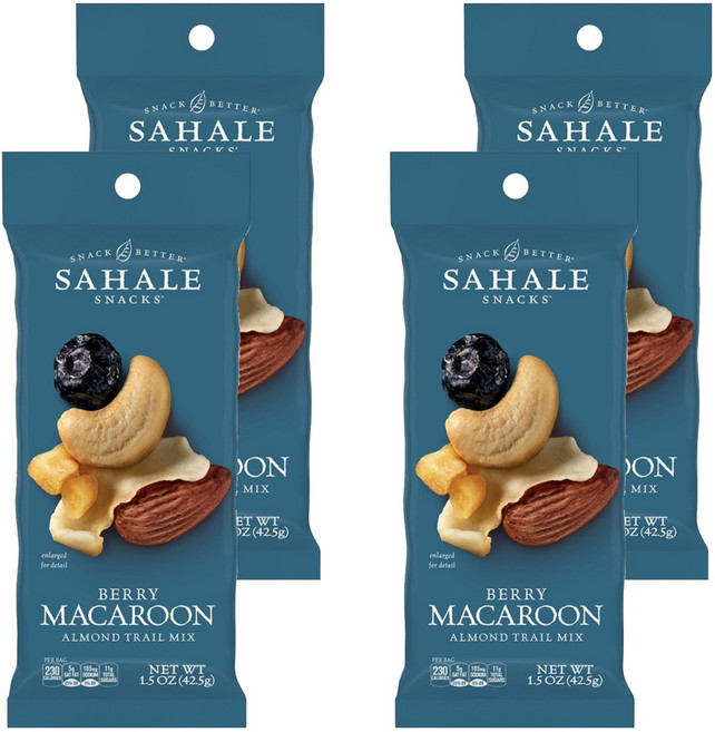 SAHALE SNACKS 藍莓馬卡龍杏仁, 42.5g, 4個