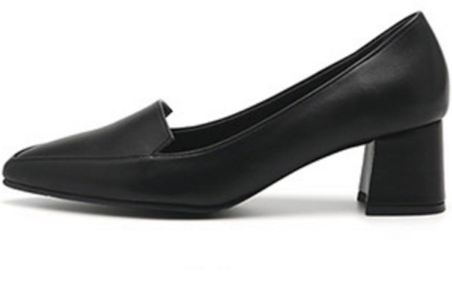 잭앤질 수제 뾰족코 통굽 펌프스 5cm JC2651