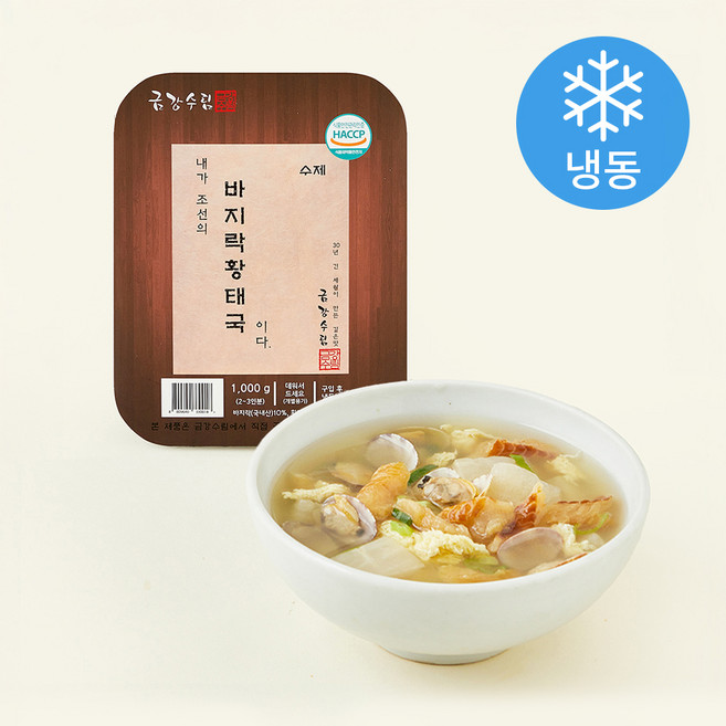 금강수림 바지락 황태국 2~3인분 (냉동), 1kg, 1개