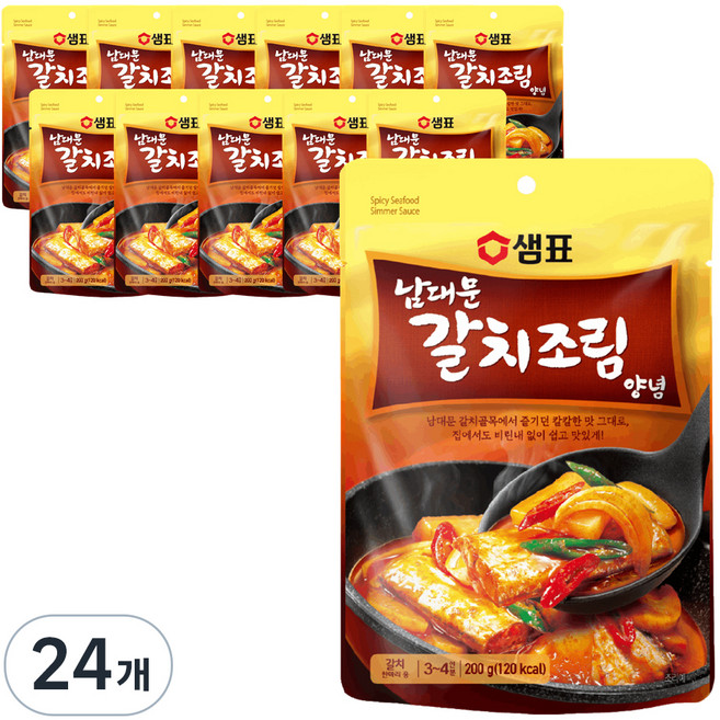 샘표 남대문 갈치조림 양념, 200g, 24개