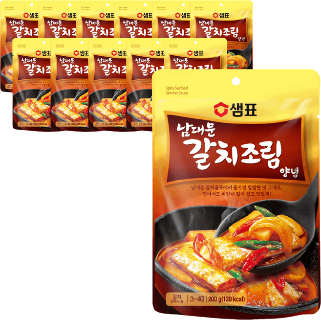샘표 별미여행 남대문 갈치조림 양념, 200g, 12개