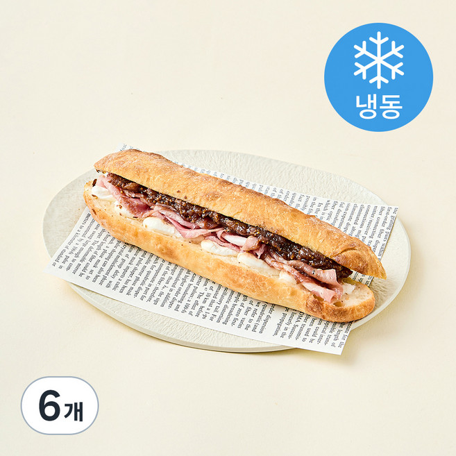 프렌떼 무화과 리코타 바게트 샌드위치 브레드 (냉동), 130g, 1개입, 6개