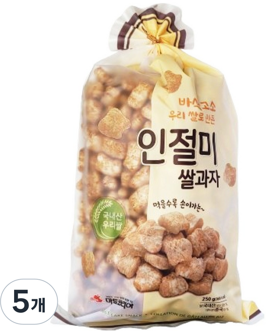 Bite 韓國米製麻糬米餅, 250g, 5個