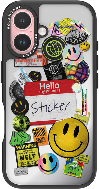 모란카노 미러 디자인 휴대폰 케이스