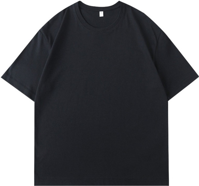 엘쏘 남녀공용 만능 탄탄한 라운드 기본 무지 면 통기성 반팔 티셔츠