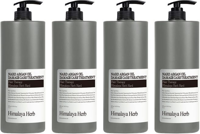 부케가르니 나드 아르간 오일 데미지 케어 헤어 트리트먼트, 1.5L, 4개