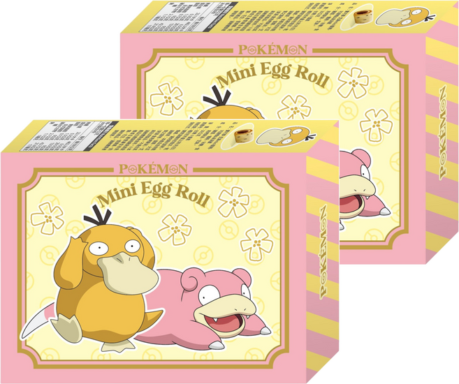 PoKeMoN 寶可夢 芝麻mini蛋捲 可達鴨&呆呆獸 SC-094, 30g, 2個