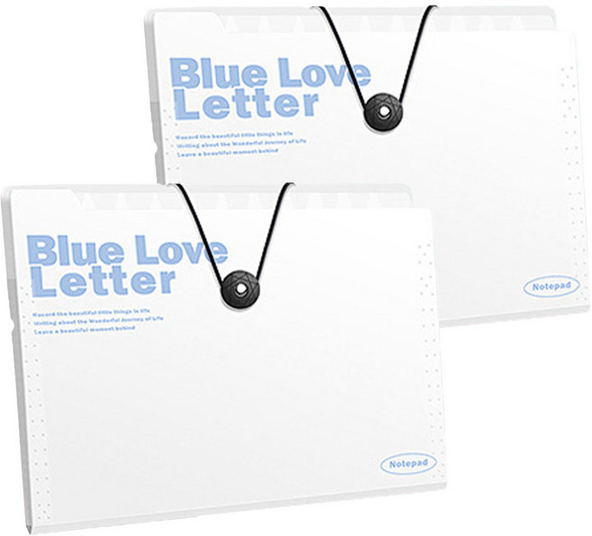 도큐모 서류 포켓 도큐먼트 파일 12칸, 화이트, 2개