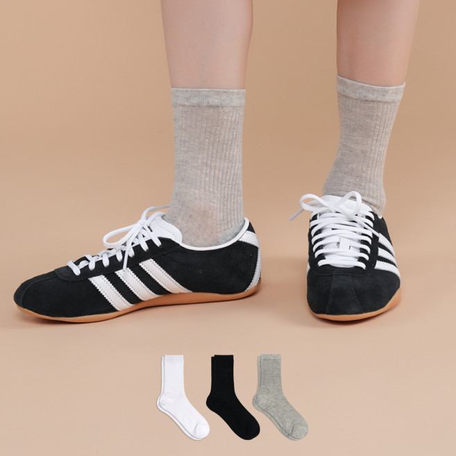 삭피엔스 여성용 시스루 패션양말 혼합A 3켤레 세트