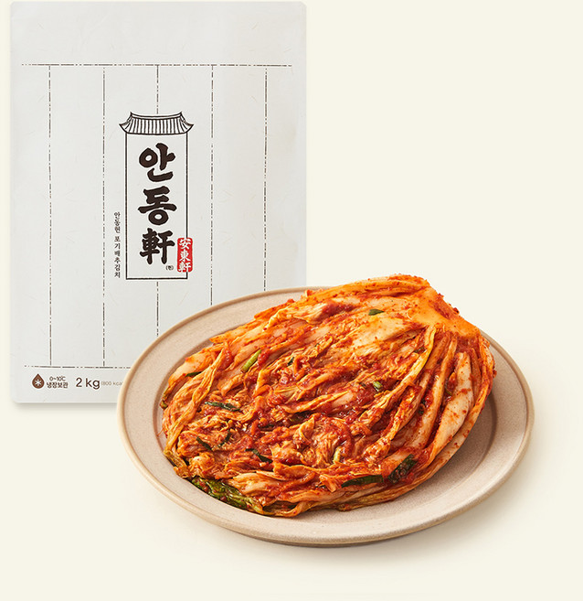CJ제일제당 경상도식 안동헌 포기김치, 2kg, 1개