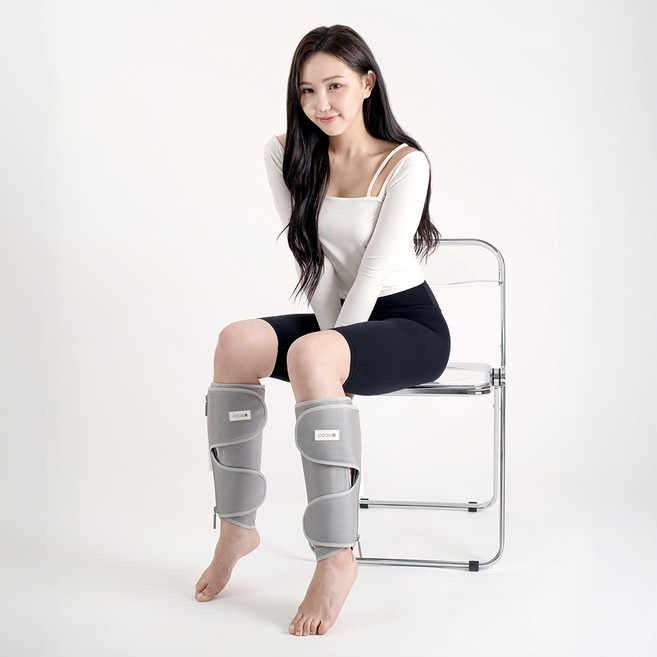 코드나인 휴밍 레그릴렉스 무선 종아리 마사지기, D32A, 그레이