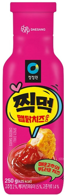 청정원 찍먹 맵닭치즈소스, 250g, 1개