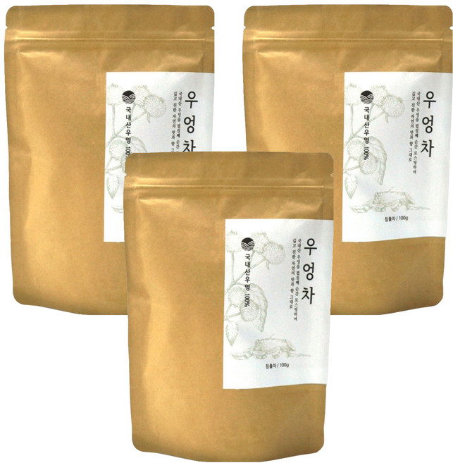 자연지애 볶은 우엉차, 100g, 1개입, 3개