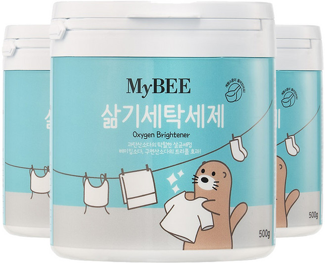 마이비 삶기세탁 유아 세제, 500g, 3개