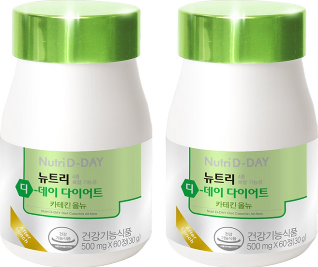뉴트리디데이 다이어트 카테킨 올뉴, 60정, 2개