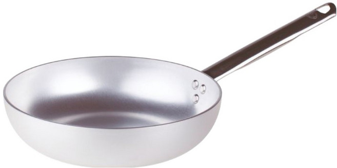 Pentole Agnelli 가스용 무코팅 알루미늄 소테 프라이팬, 24cm, 1개