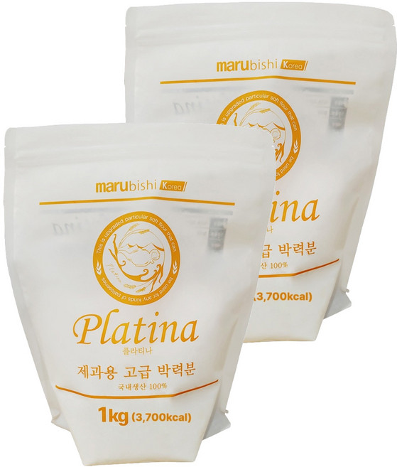 마루비시 플라티나 제과용 고급 박력분, 1kg, 2개