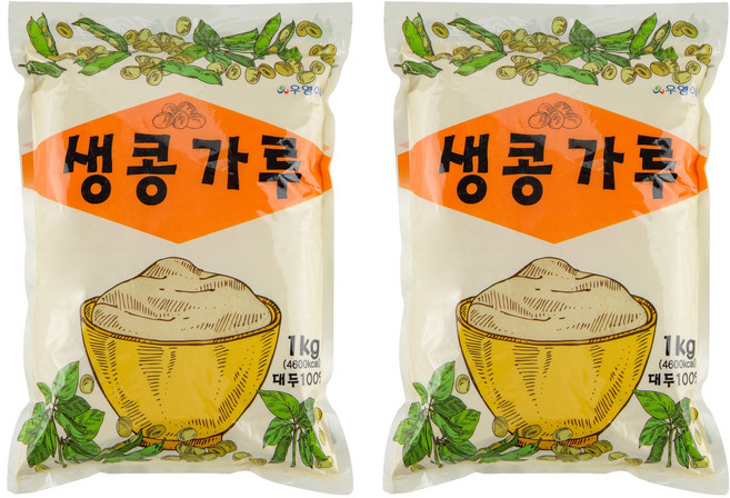 우영 생콩가루, 1kg, 2개