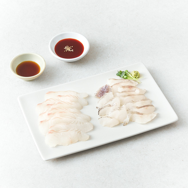 은하수산 숙성한 광어 + 우럭회, 200g, 1세트