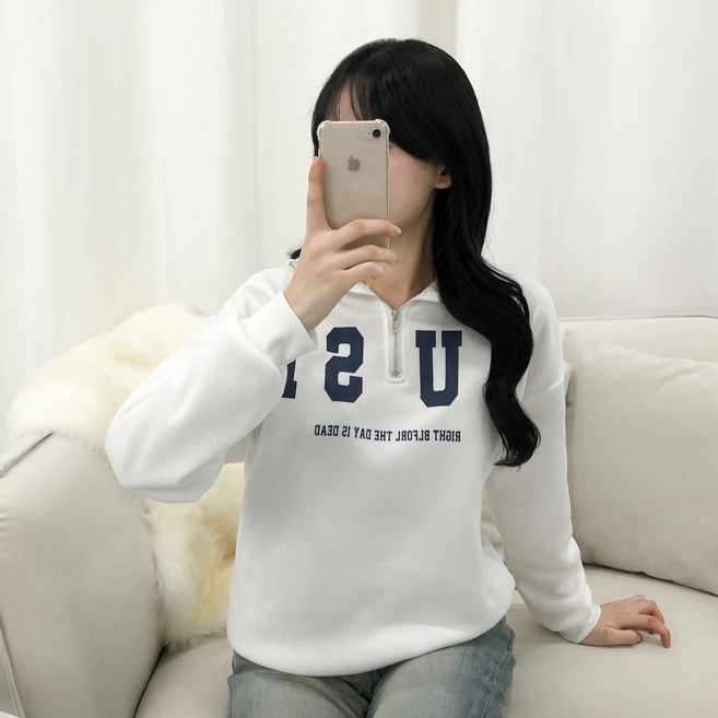 PEONIST 半拉鍊Polo領大學T