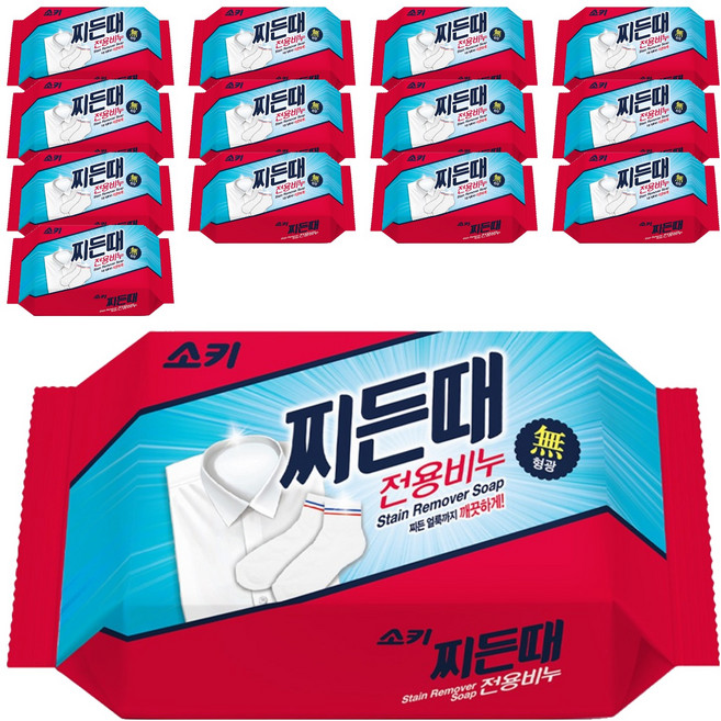소키 찌든때 전용 세탁비누, 150g, 14개