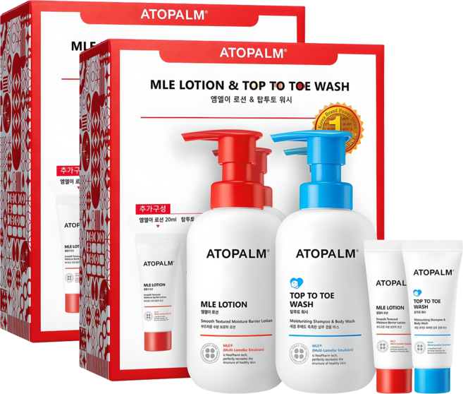 아토팜 엠엘이 로션 + 탑투토 워시 기획세트, 2세트