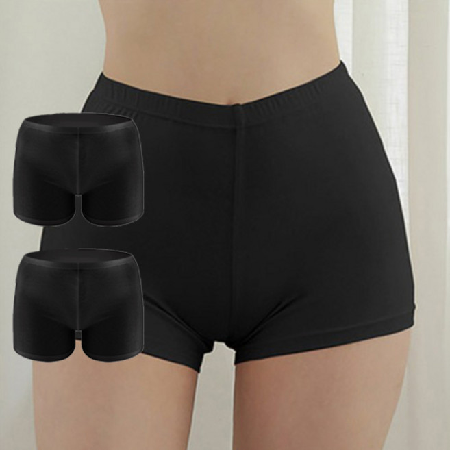 글램공감 여성용 보들 면스판 2부 속바지 2종 세트