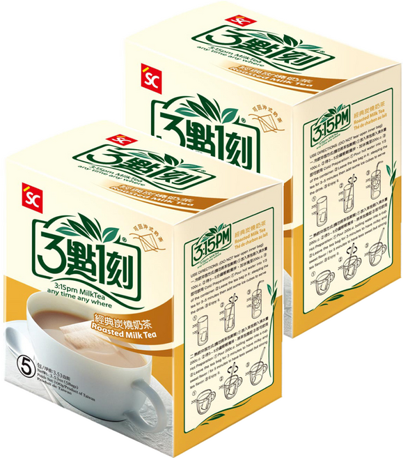 3點1刻 經典炭燒奶茶, 20g, 5包, 2盒