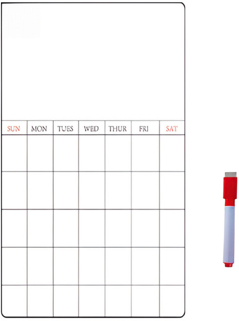 레란 냉장고 자석 달력 화이트보드 + 보드마카펜 세트, 혼합색상, 1개