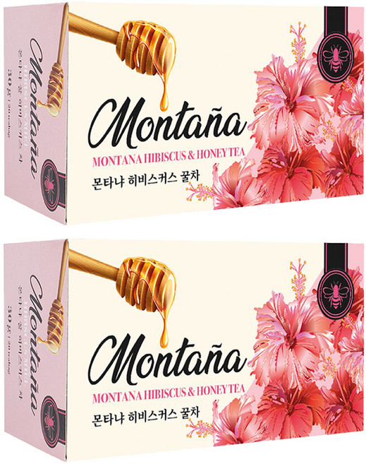 몬타냐 꿀 히비스커스차, 20개입, 2개, 1.5g